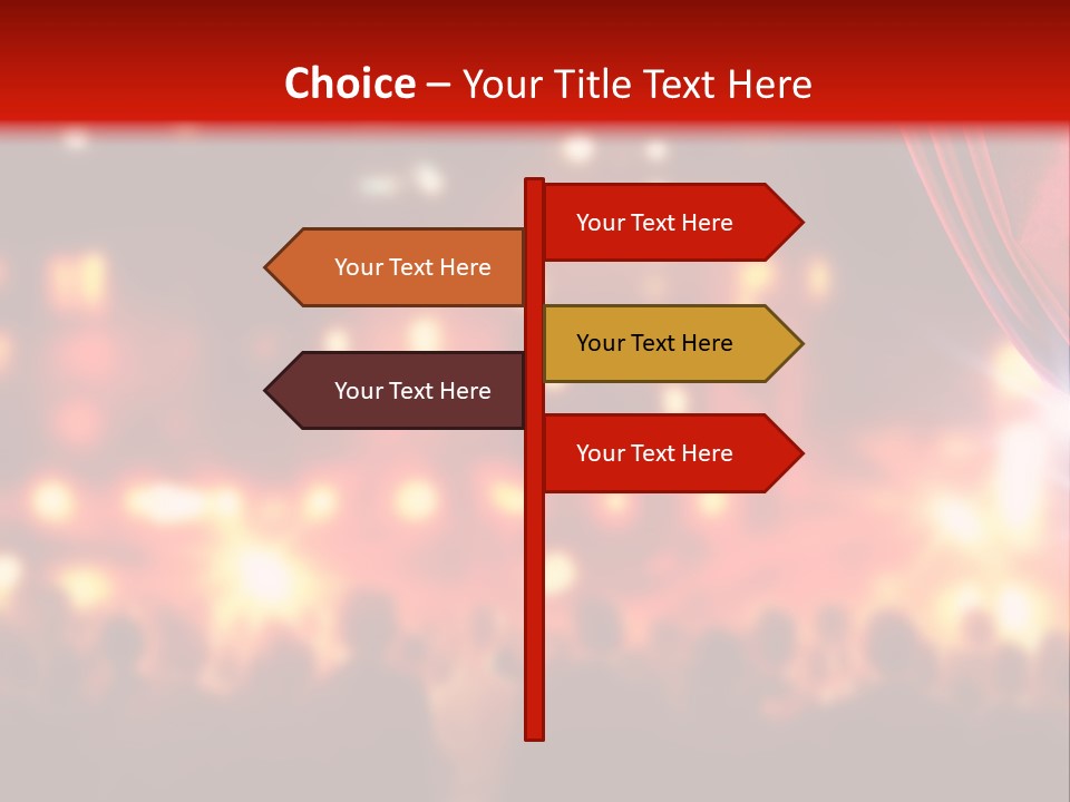 A Man Is Opening A Curtain With His Hands PowerPoint Template