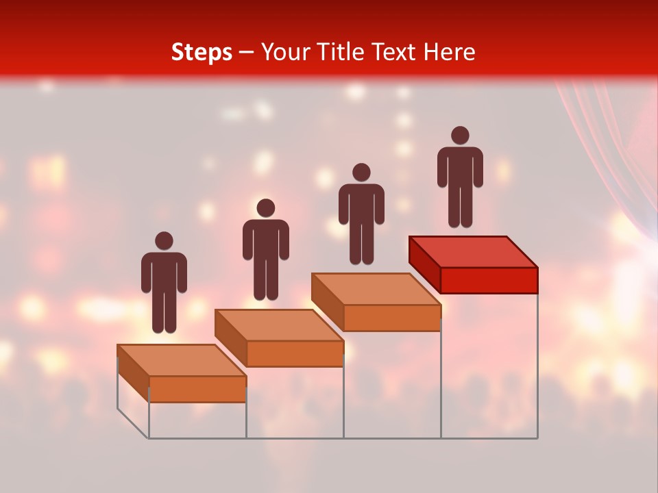 A Man Is Opening A Curtain With His Hands PowerPoint Template