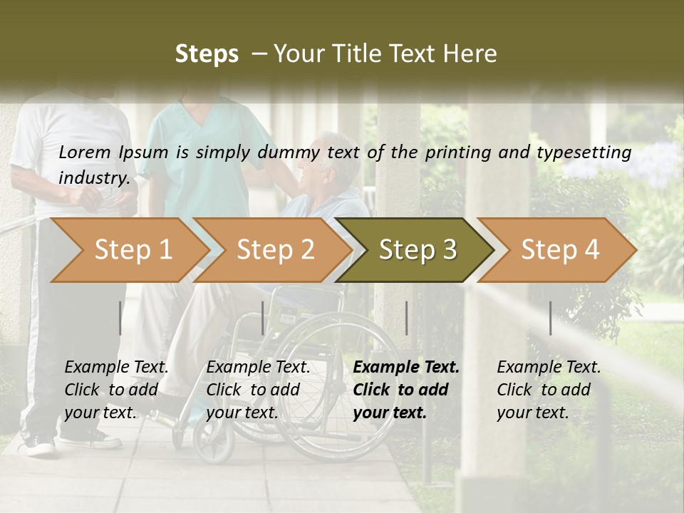 A Woman In A Wheelchair Talking To A Man In A Green Shirt PowerPoint Template