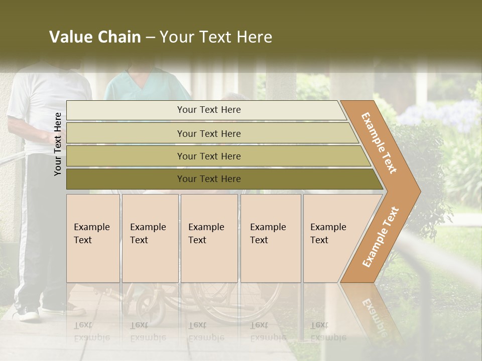 A Woman In A Wheelchair Talking To A Man In A Green Shirt PowerPoint Template