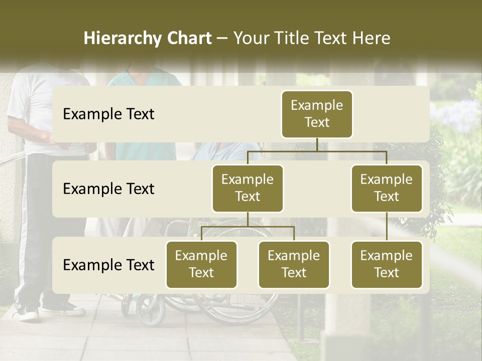 A Woman In A Wheelchair Talking To A Man In A Green Shirt PowerPoint Template