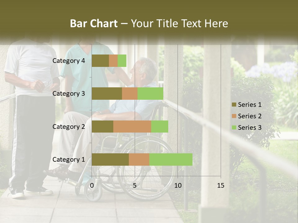 A Woman In A Wheelchair Talking To A Man In A Green Shirt PowerPoint Template