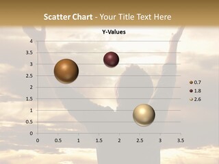 A Man Raising His Arms In The Air PowerPoint Template
