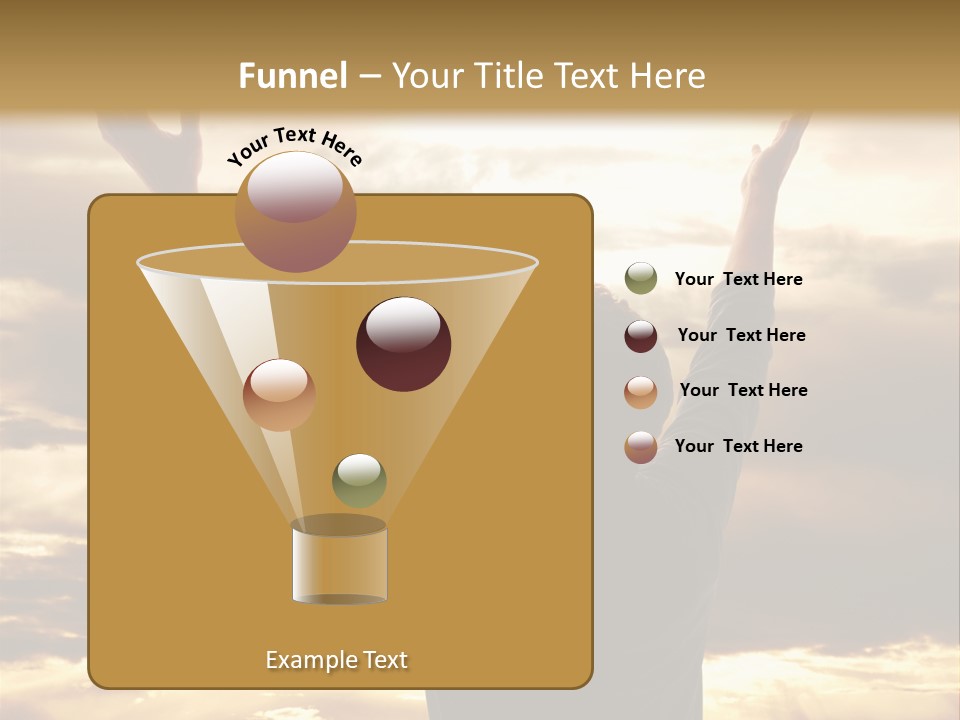A Man Raising His Arms In The Air PowerPoint Template