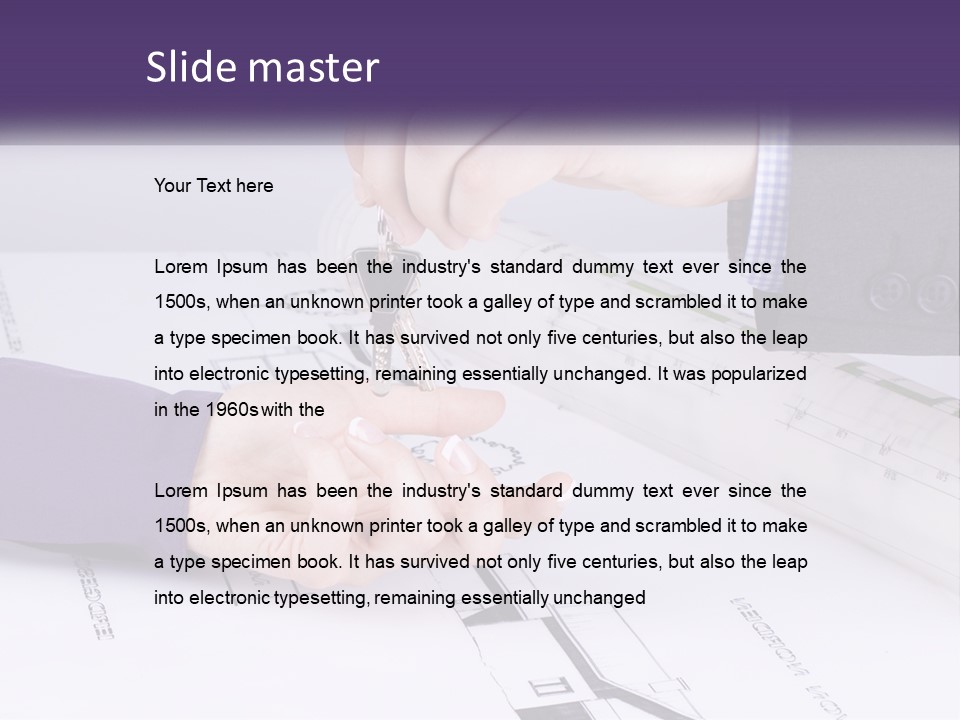 A Person Handing A House Key To Another Person PowerPoint Template