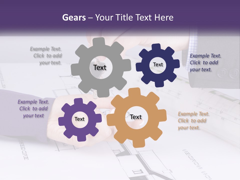 A Person Handing A House Key To Another Person PowerPoint Template