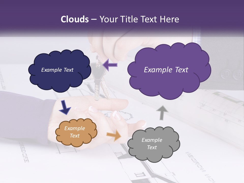 A Person Handing A House Key To Another Person PowerPoint Template