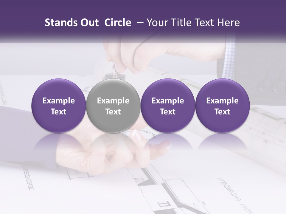 A Person Handing A House Key To Another Person PowerPoint Template