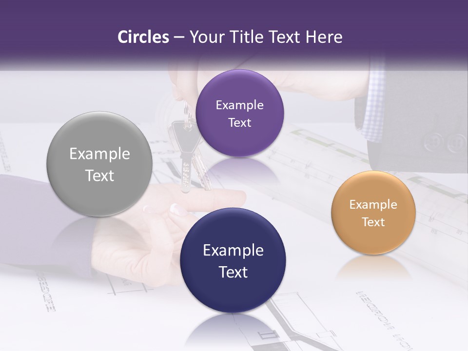 A Person Handing A House Key To Another Person PowerPoint Template