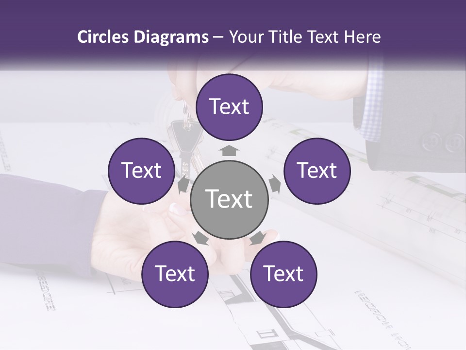 A Person Handing A House Key To Another Person PowerPoint Template