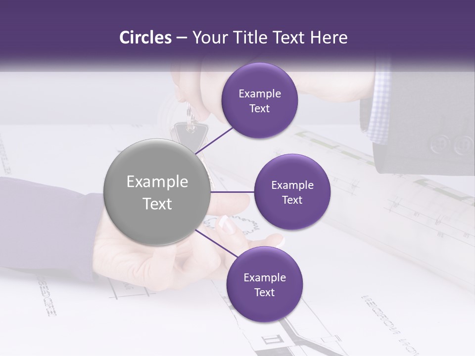 A Person Handing A House Key To Another Person PowerPoint Template