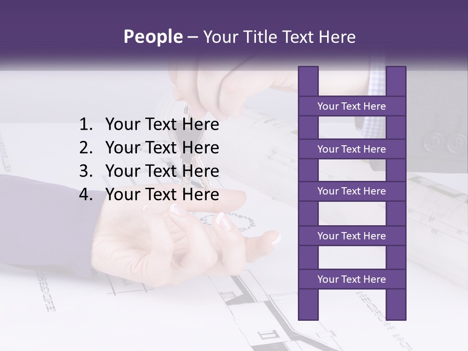 A Person Handing A House Key To Another Person PowerPoint Template