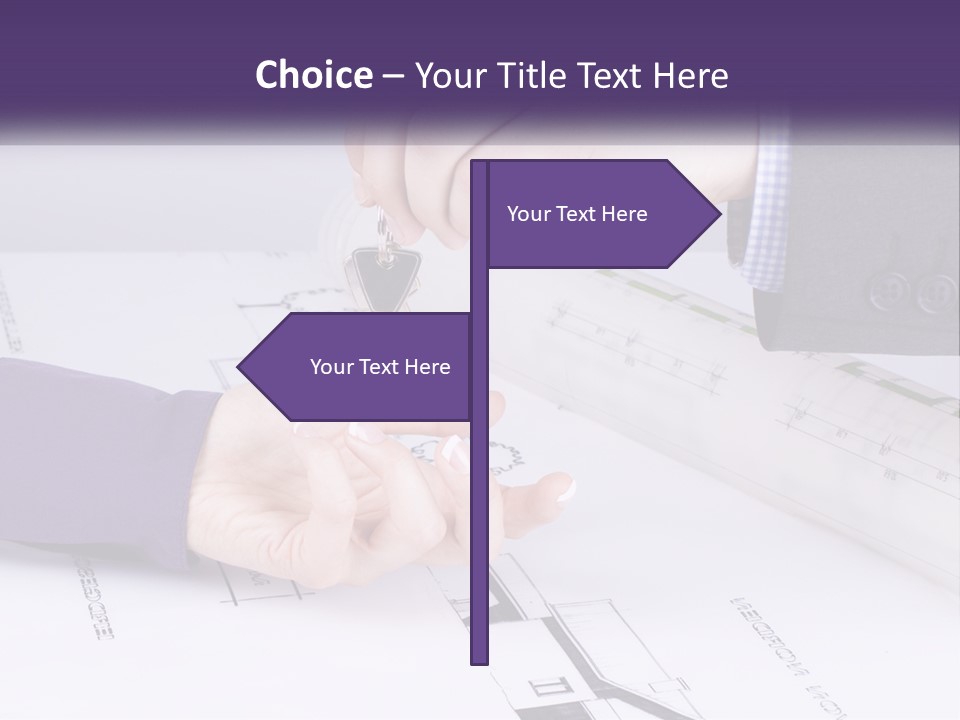 A Person Handing A House Key To Another Person PowerPoint Template