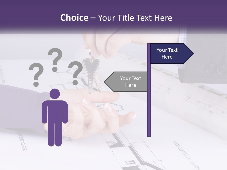 A Person Handing A House Key To Another Person PowerPoint Template