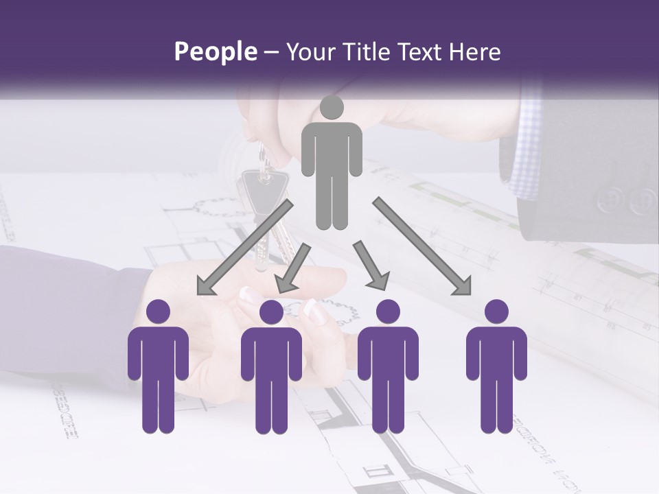 A Person Handing A House Key To Another Person PowerPoint Template