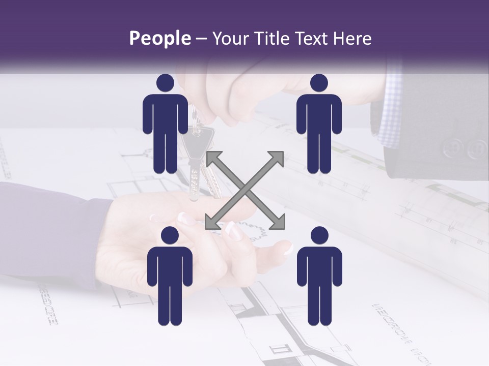 A Person Handing A House Key To Another Person PowerPoint Template