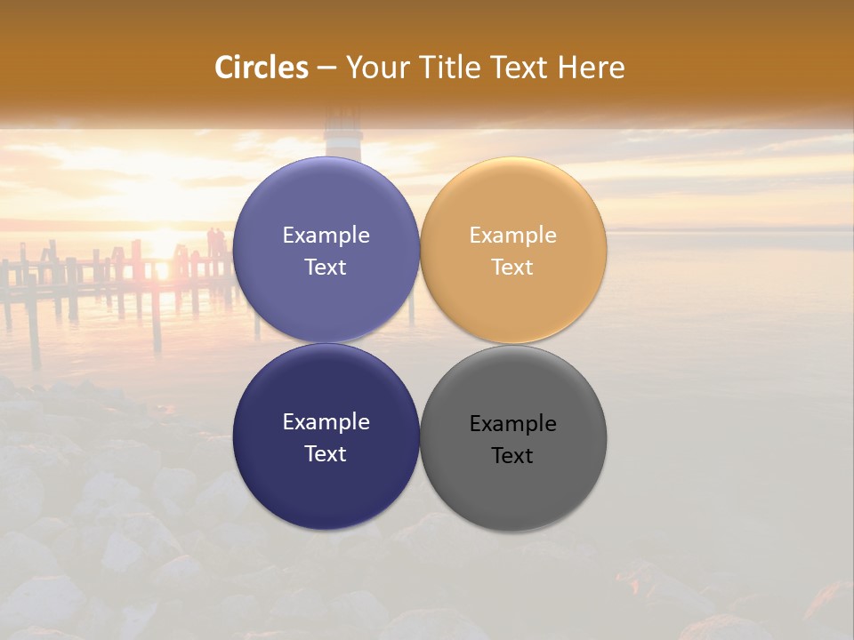 A Red And White Light House Sitting On Top Of A Body Of Water PowerPoint Template