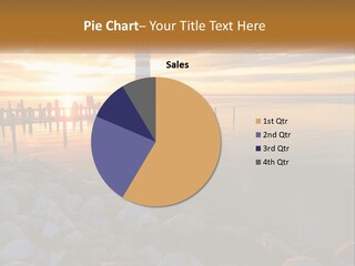 A Red And White Light House Sitting On Top Of A Body Of Water PowerPoint Template