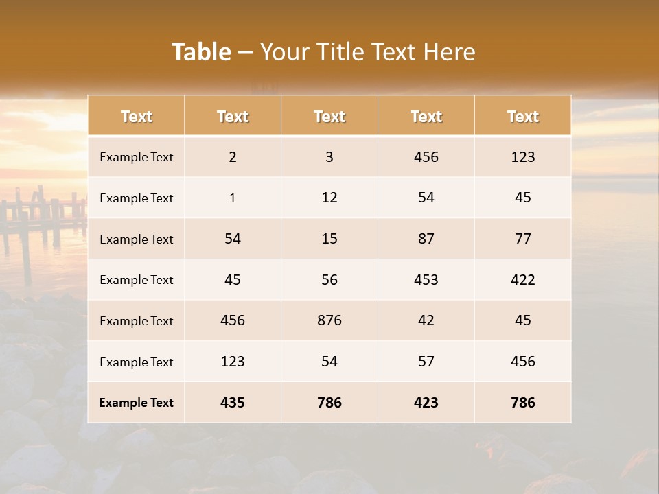 A Red And White Light House Sitting On Top Of A Body Of Water PowerPoint Template