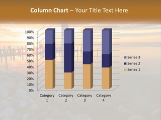 A Red And White Light House Sitting On Top Of A Body Of Water PowerPoint Template