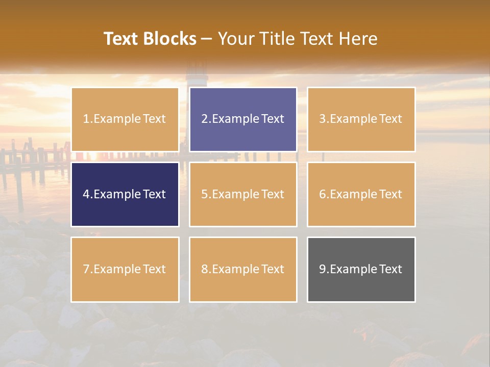 A Red And White Light House Sitting On Top Of A Body Of Water PowerPoint Template