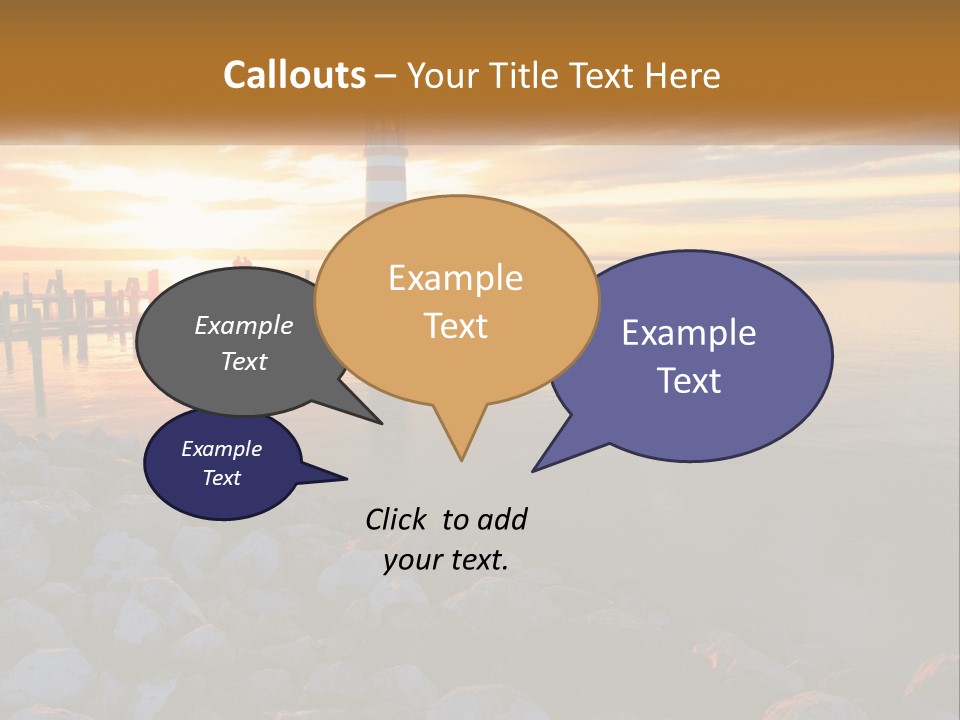 A Red And White Light House Sitting On Top Of A Body Of Water PowerPoint Template