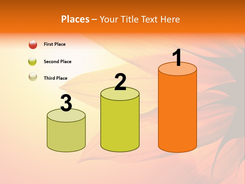 A Sunflower With The Sun In The Background PowerPoint Template