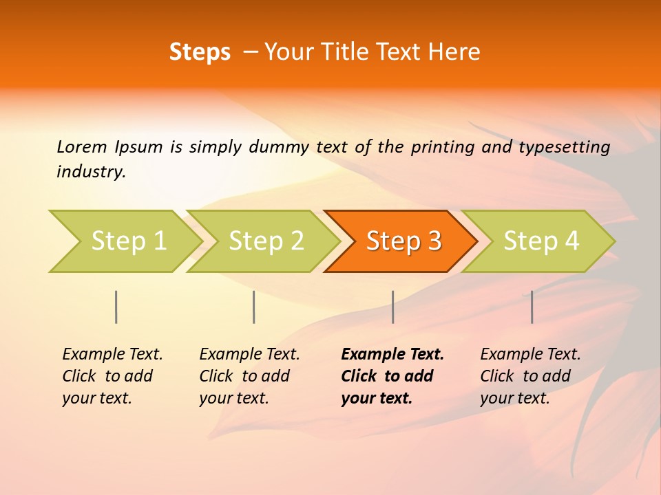 A Sunflower With The Sun In The Background PowerPoint Template