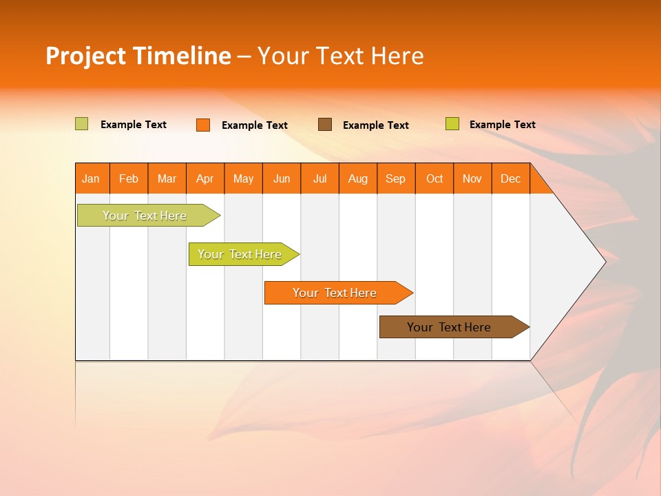 A Sunflower With The Sun In The Background PowerPoint Template