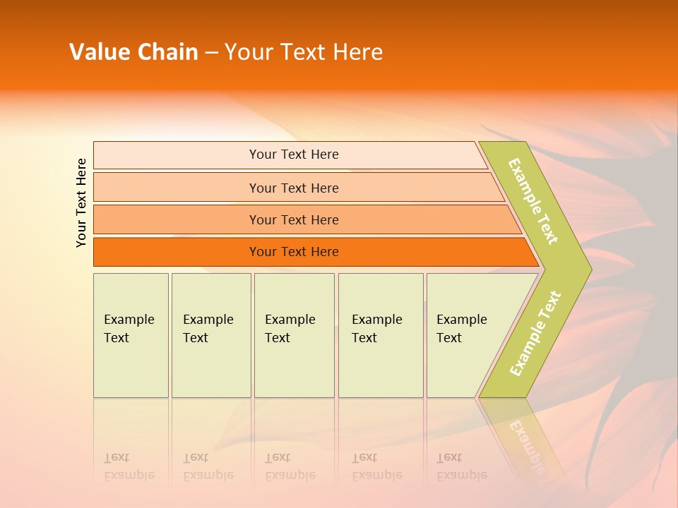 A Sunflower With The Sun In The Background PowerPoint Template