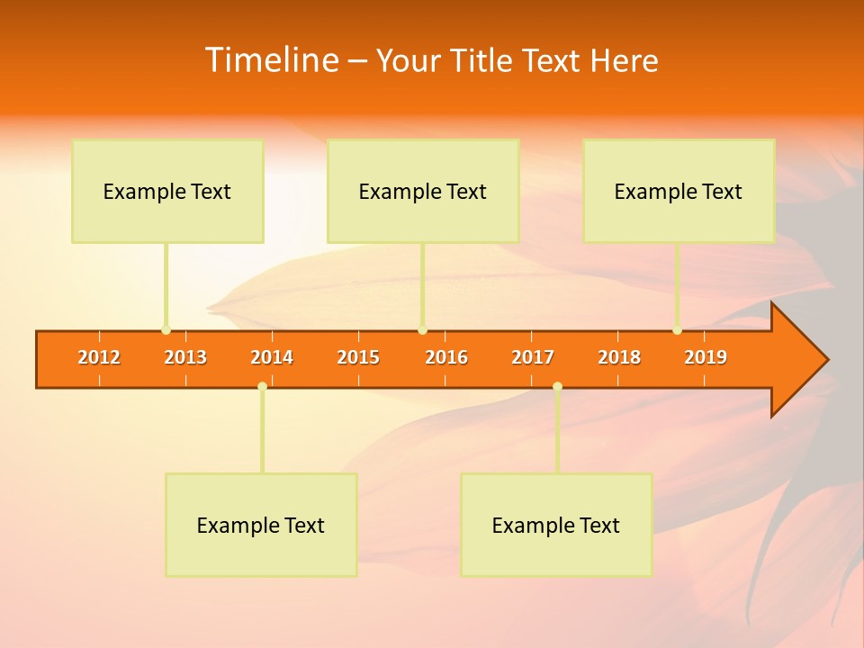 A Sunflower With The Sun In The Background PowerPoint Template