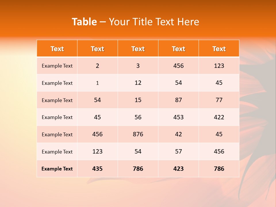 A Sunflower With The Sun In The Background PowerPoint Template