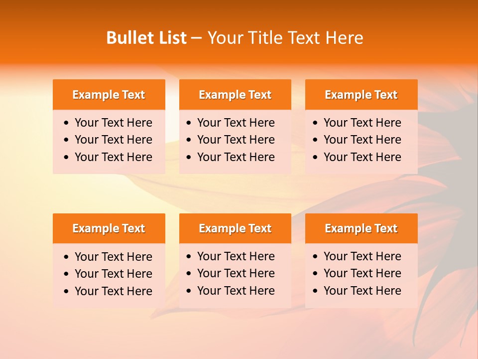 A Sunflower With The Sun In The Background PowerPoint Template