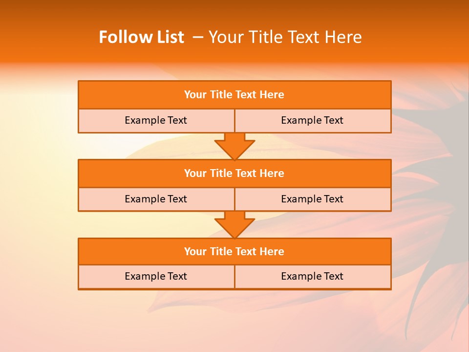 A Sunflower With The Sun In The Background PowerPoint Template