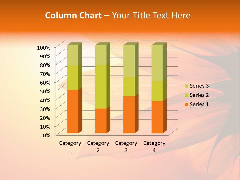 A Sunflower With The Sun In The Background PowerPoint Template