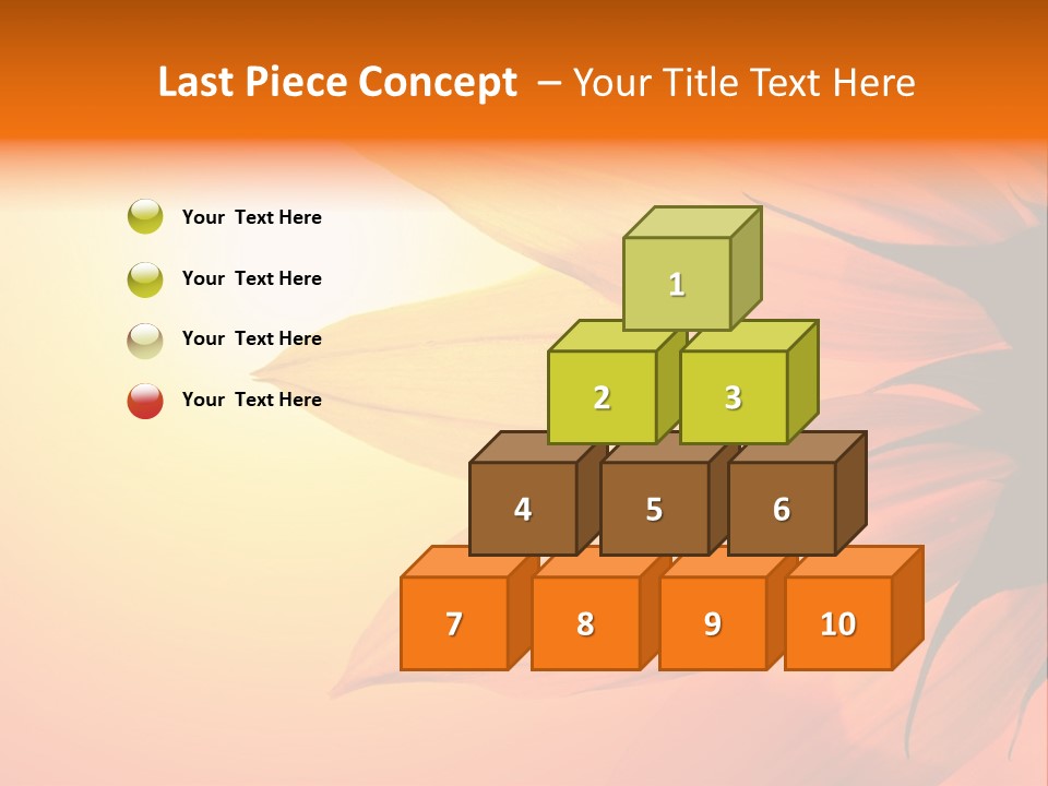 A Sunflower With The Sun In The Background PowerPoint Template