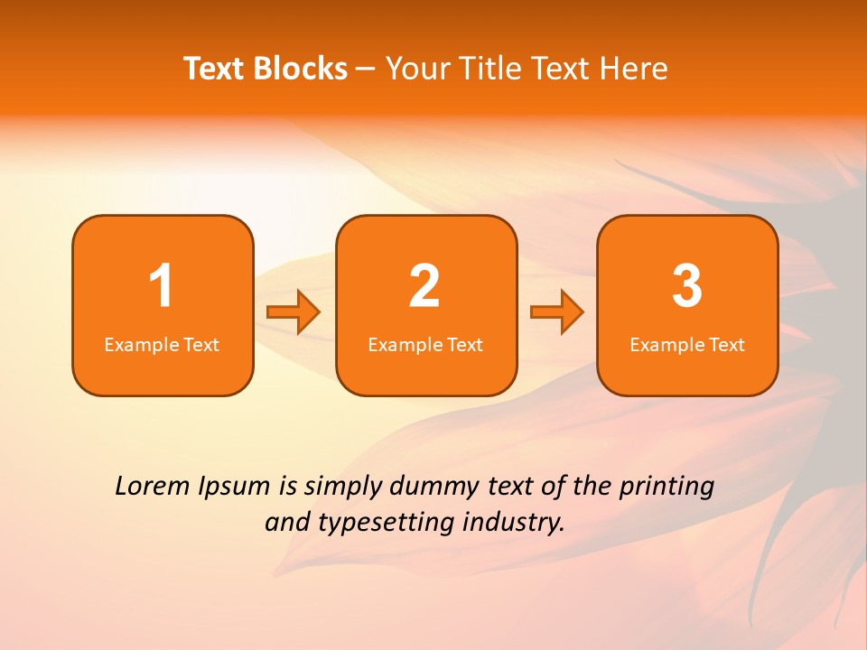A Sunflower With The Sun In The Background PowerPoint Template