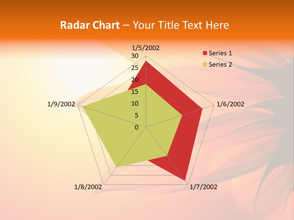 A Sunflower With The Sun In The Background PowerPoint Template