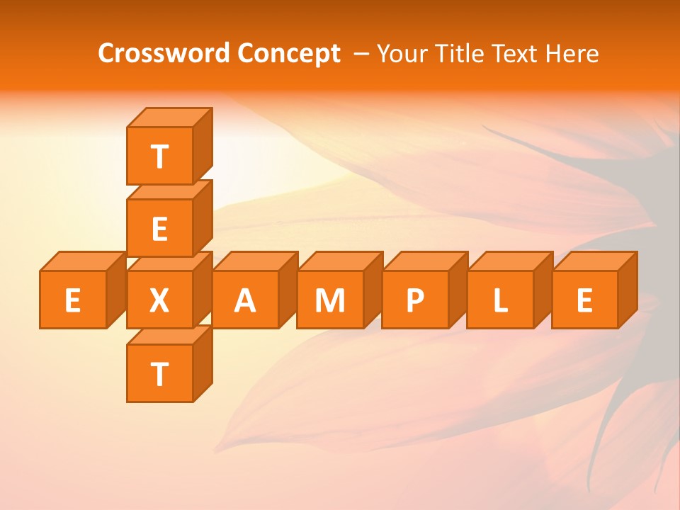 A Sunflower With The Sun In The Background PowerPoint Template