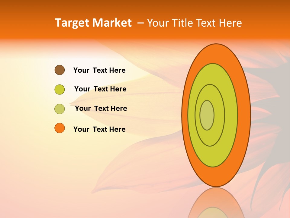 A Sunflower With The Sun In The Background PowerPoint Template