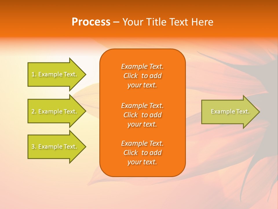 A Sunflower With The Sun In The Background PowerPoint Template