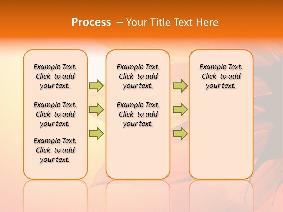 A Sunflower With The Sun In The Background PowerPoint Template