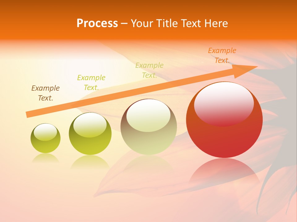A Sunflower With The Sun In The Background PowerPoint Template