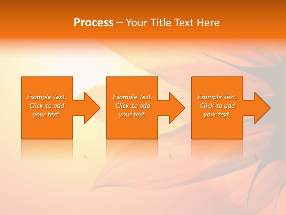 A Sunflower With The Sun In The Background PowerPoint Template