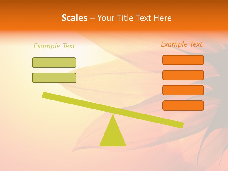 A Sunflower With The Sun In The Background PowerPoint Template