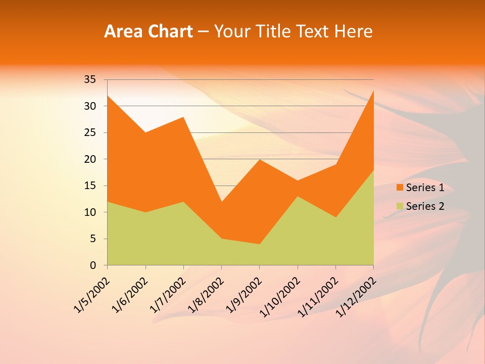 A Sunflower With The Sun In The Background PowerPoint Template