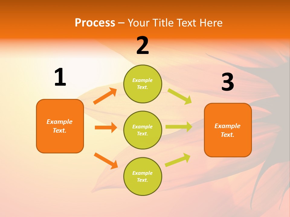 A Sunflower With The Sun In The Background PowerPoint Template