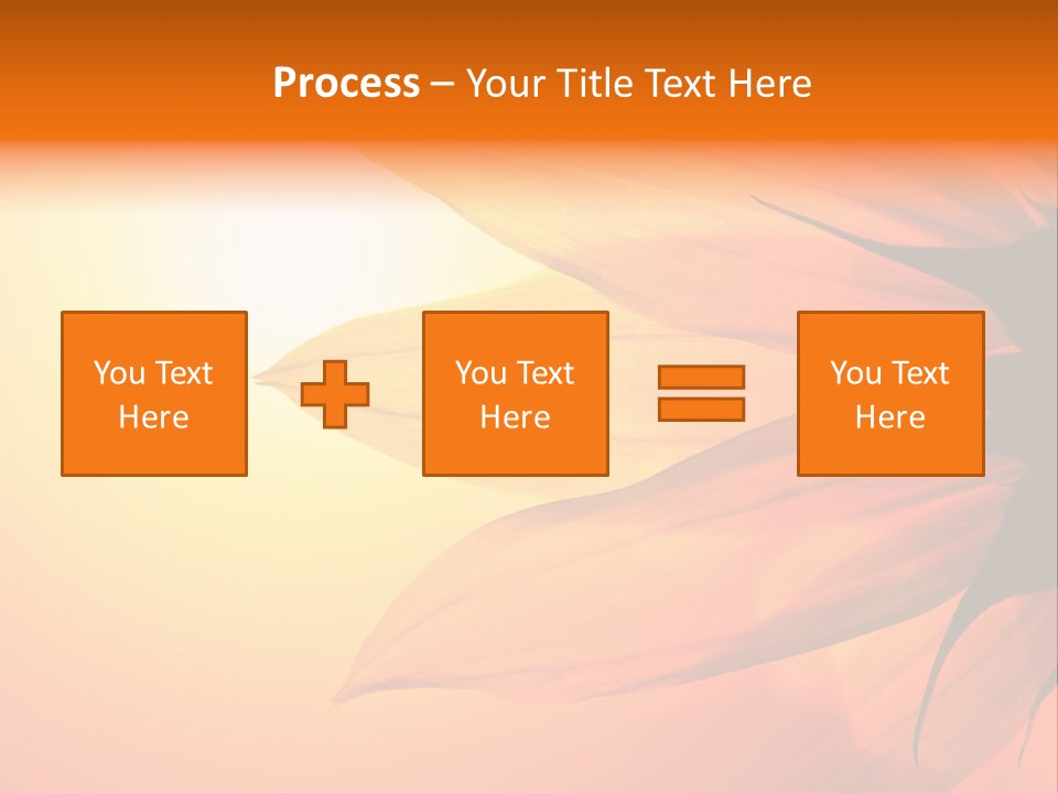 A Sunflower With The Sun In The Background PowerPoint Template