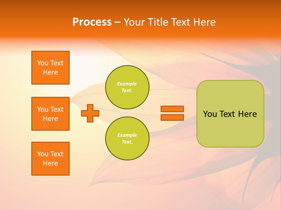 A Sunflower With The Sun In The Background PowerPoint Template