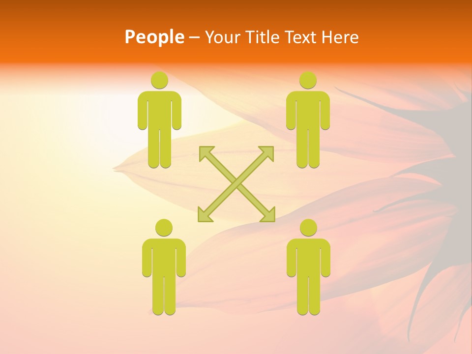 A Sunflower With The Sun In The Background PowerPoint Template